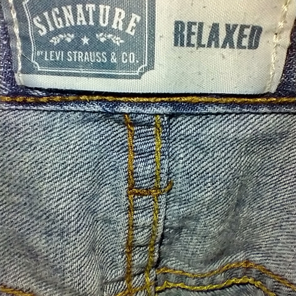 Levis Strauss Signature Relaxed Blue Denim Jeans Men's sz 40x30. - Picture 6 of 7